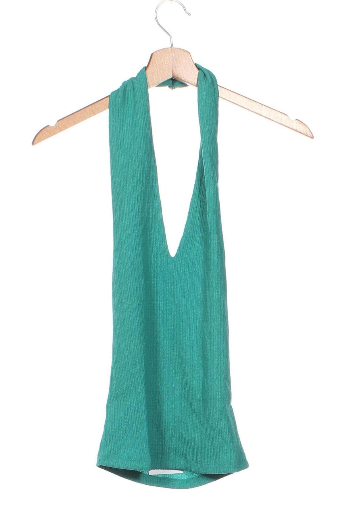 Γυναικείο αμάνικο μπλουζάκι Monki, Μέγεθος XXS, Χρώμα Πράσινο, Τιμή 3,72 €
