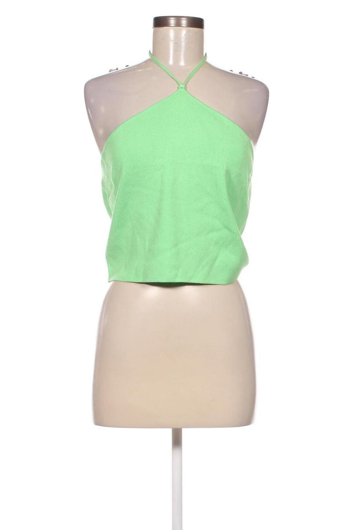 Γυναικείο αμάνικο μπλουζάκι Monki, Μέγεθος L, Χρώμα Πράσινο, Τιμή 4,50 €