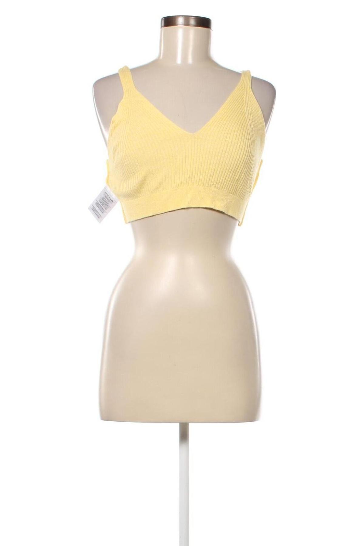 Γυναικείο αμάνικο μπλουζάκι NU-IN, Μέγεθος L, Χρώμα Κίτρινο, Τιμή 3,44 €