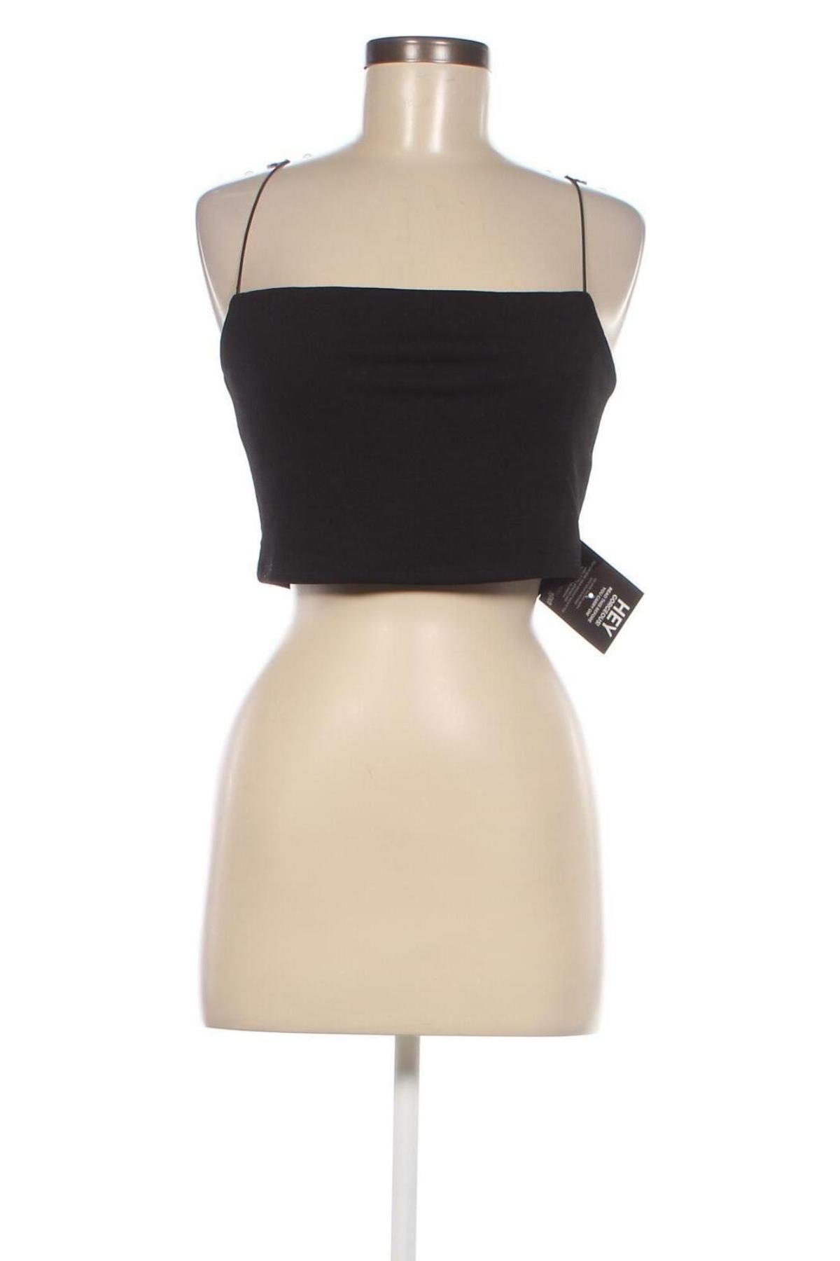 Γυναικείο αμάνικο μπλουζάκι Nly One, Μέγεθος XL, Χρώμα Μαύρο, Τιμή 5,41 €