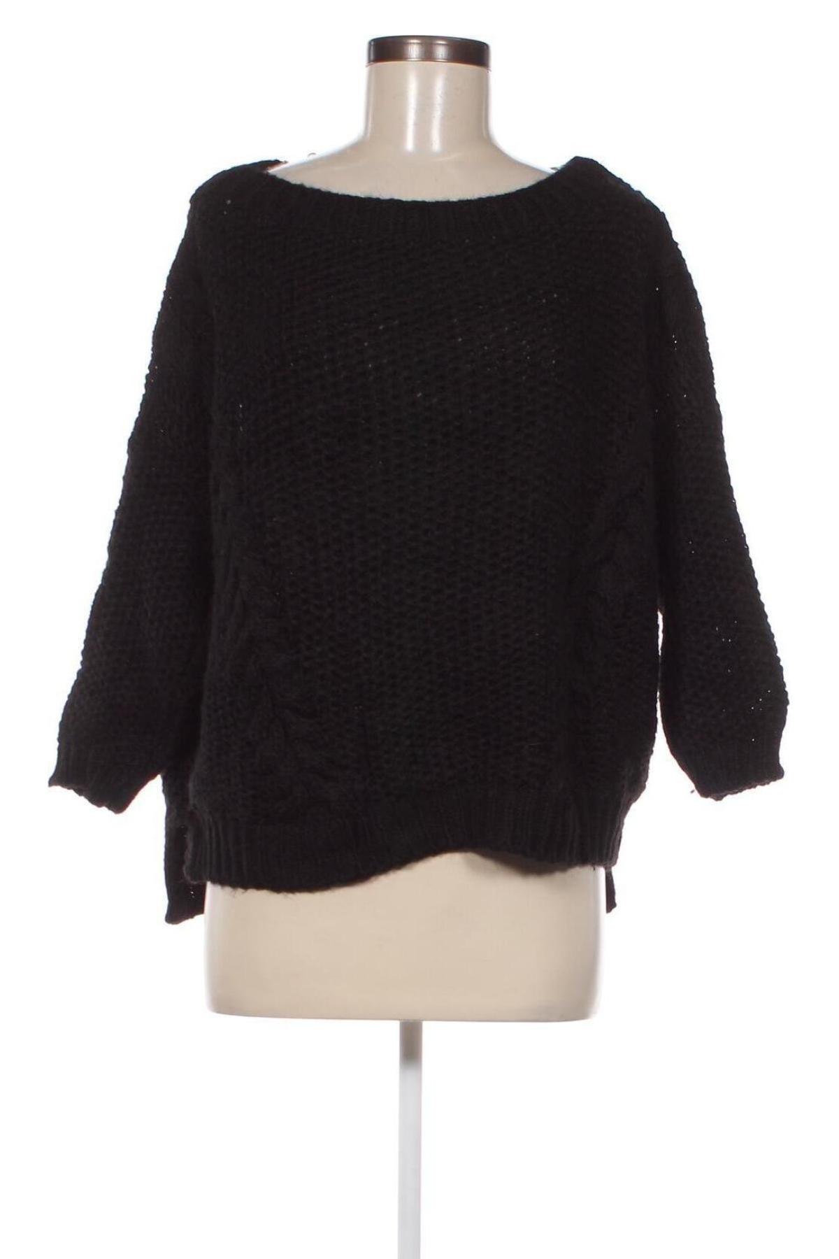 Дамски пуловер, Размер M, Цвят Черен, Цена 4,64 лв.
