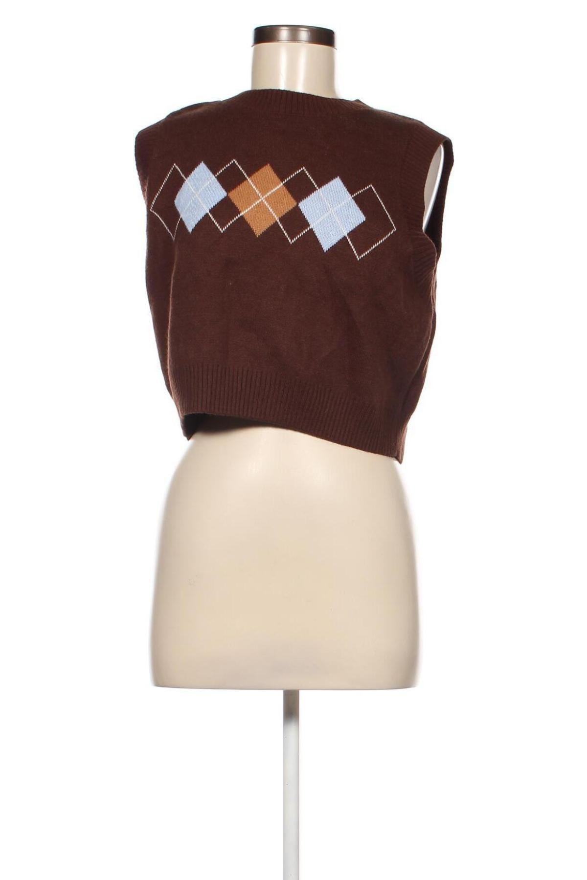 Дамски пуловер H&M Divided, Размер L, Цвят Кафяв, Цена 4,93 лв.