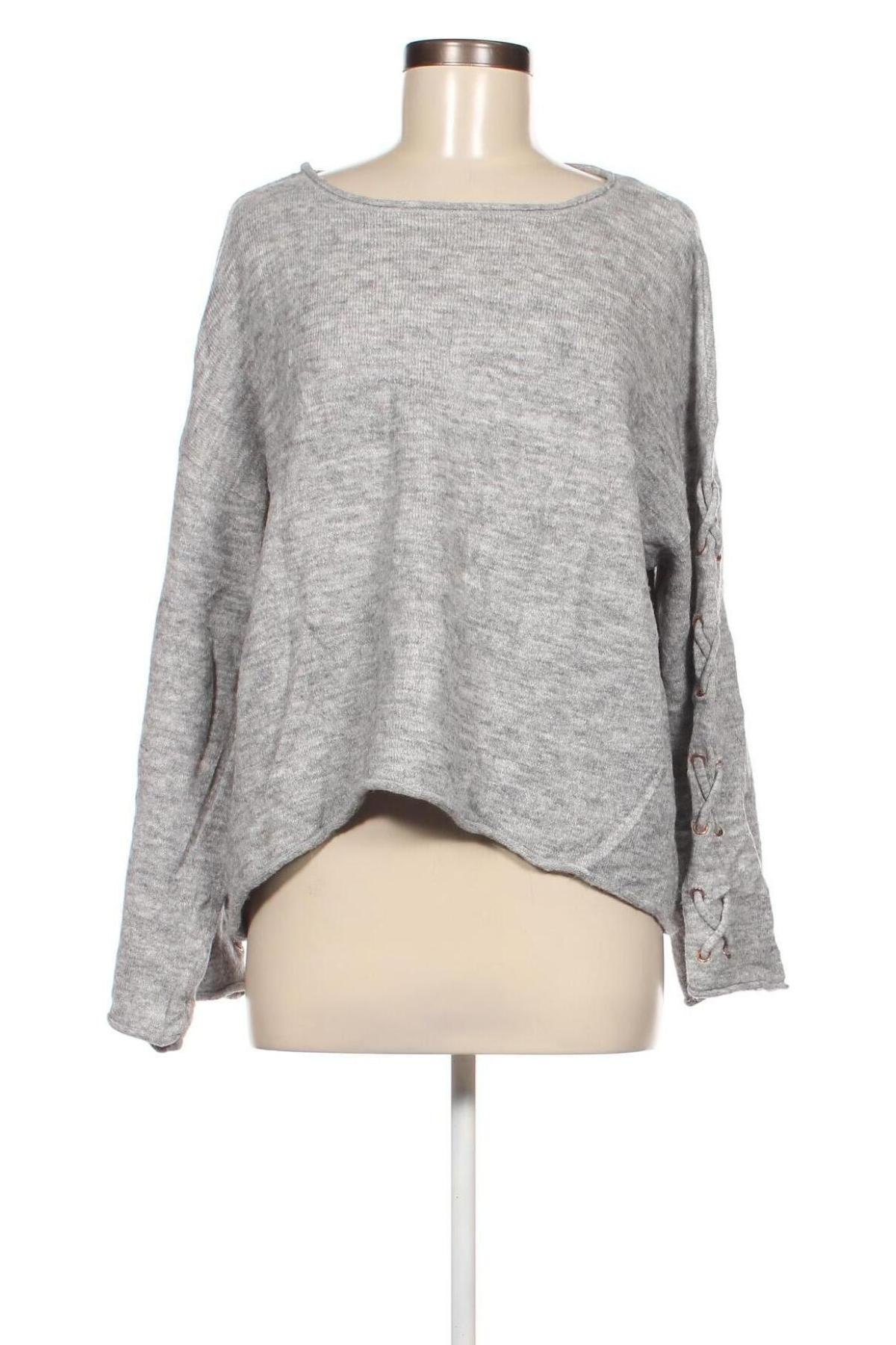 Дамски пуловер H&M L.O.G.G., Размер L, Цвят Сив, Цена 4,93 лв.