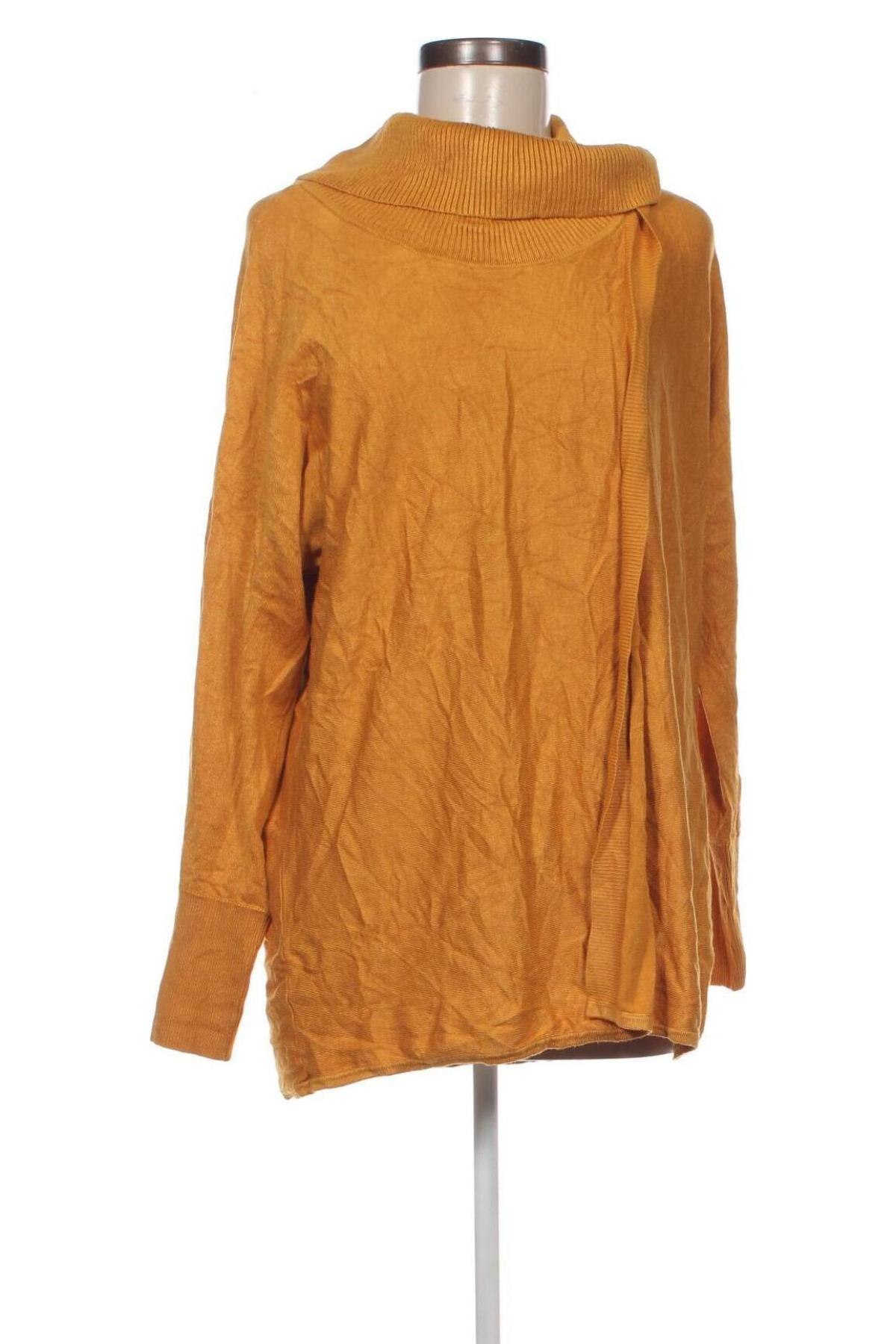 Дамски пуловер JM Collection, Размер L, Цвят Жълт, Цена 8,70 лв.
