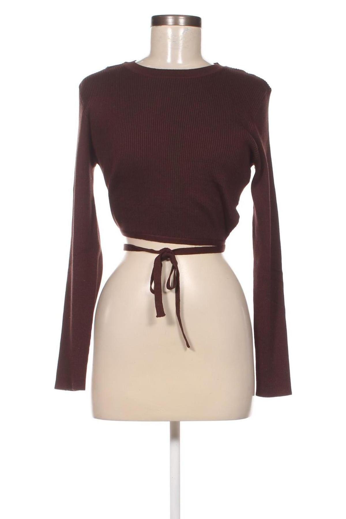 Γυναικείο πουλόβερ Missguided, Μέγεθος XL, Χρώμα Καφέ, Τιμή 6,16 €
