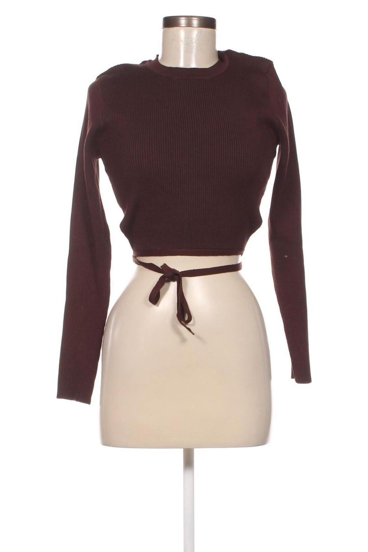 Γυναικείο πουλόβερ Missguided, Μέγεθος L, Χρώμα Καφέ, Τιμή 6,16 €