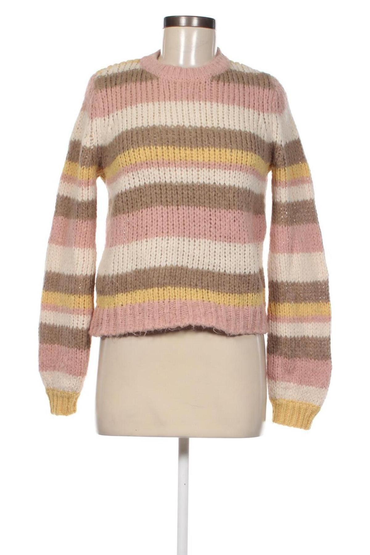 Дамски пуловер Pieces, Размер XS, Цвят Многоцветен, Цена 6,80 лв.