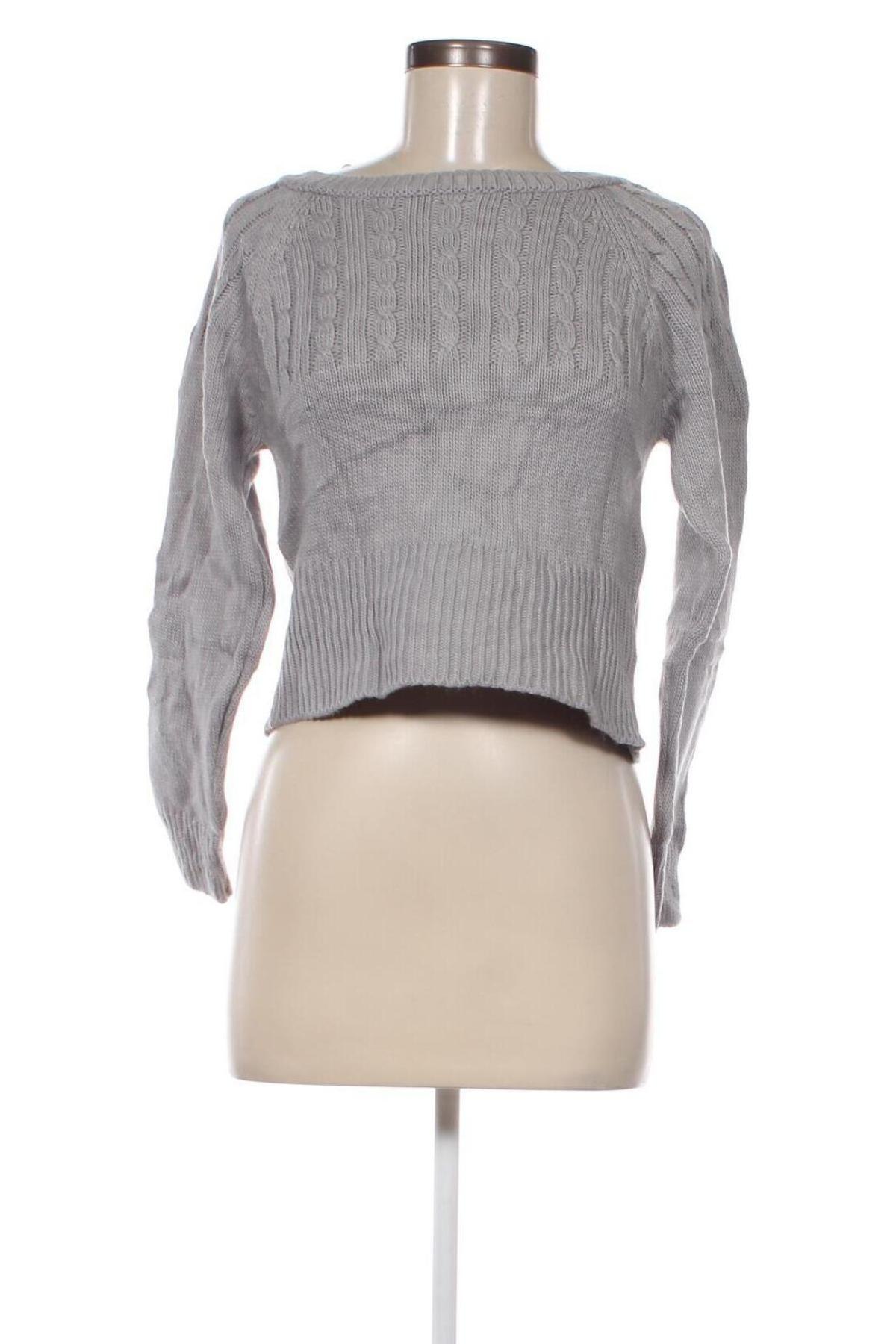 Дамски пуловер Trendyol, Размер M, Цвят Сив, Цена 4,93 лв.