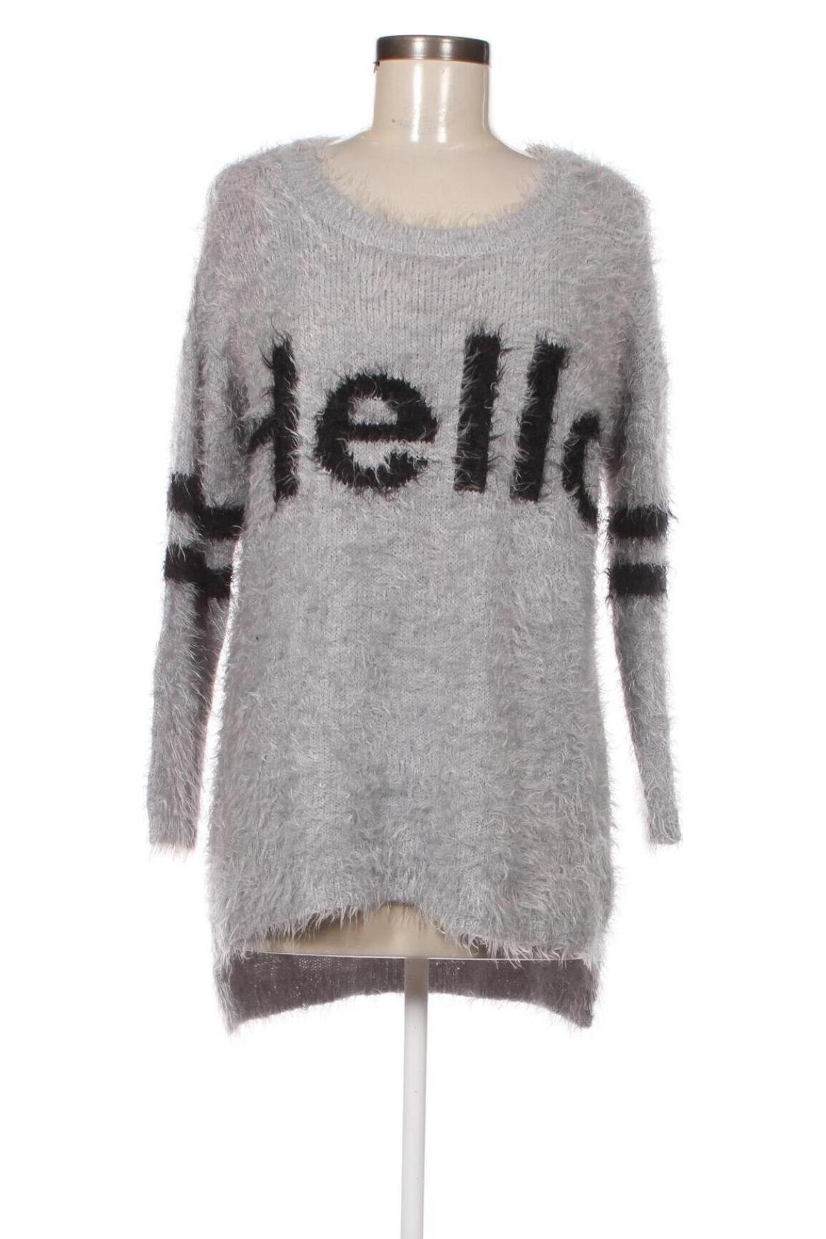 Дамски пуловер Voyelles, Размер M, Цвят Сив, Цена 10,15 лв.