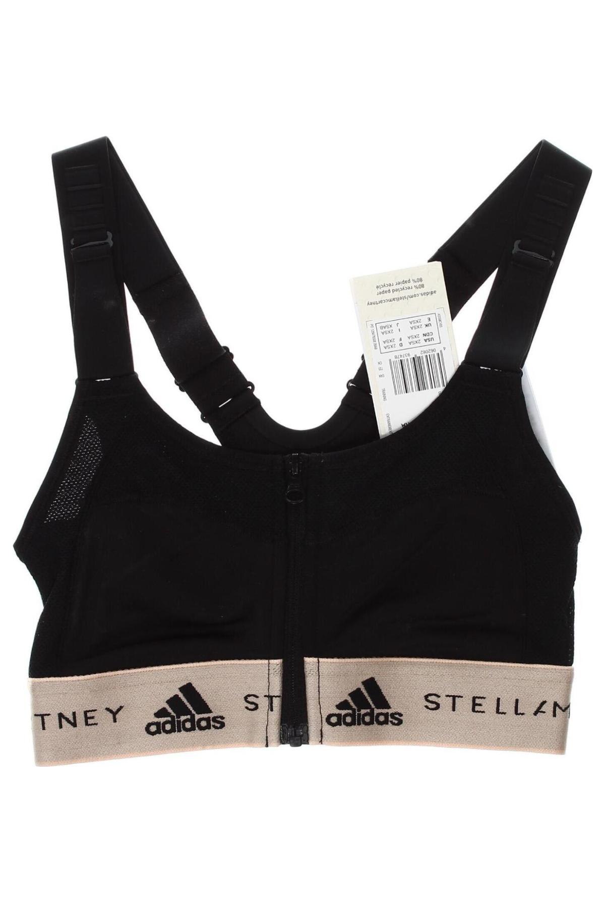 Damen Sporttop Adidas By Stella McCartney, Größe XXS, Farbe Schwarz, Preis 40,07 €