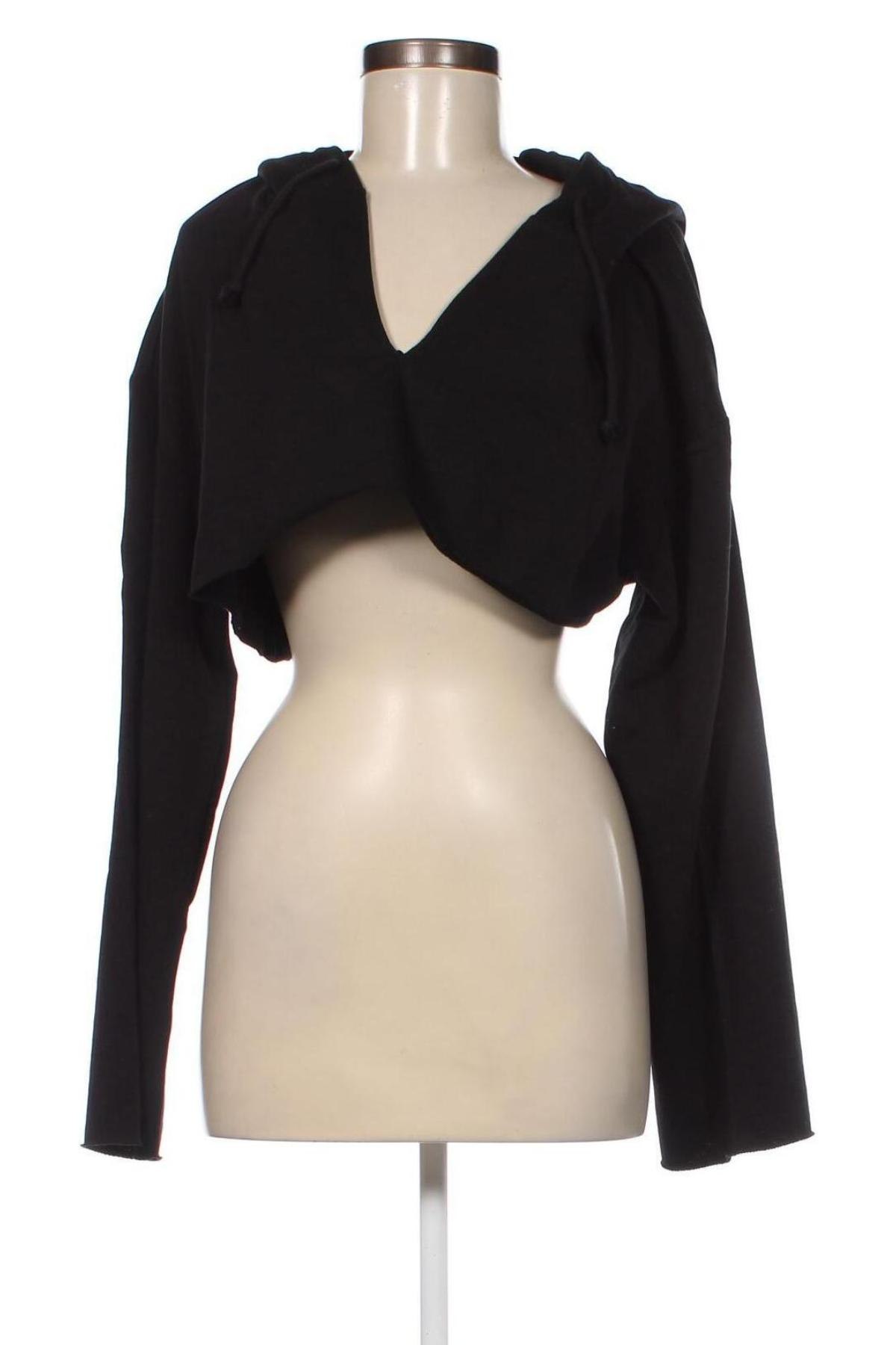 Γυναικείο φούτερ Weekday, Μέγεθος L, Χρώμα Μαύρο, Τιμή 32,47 €