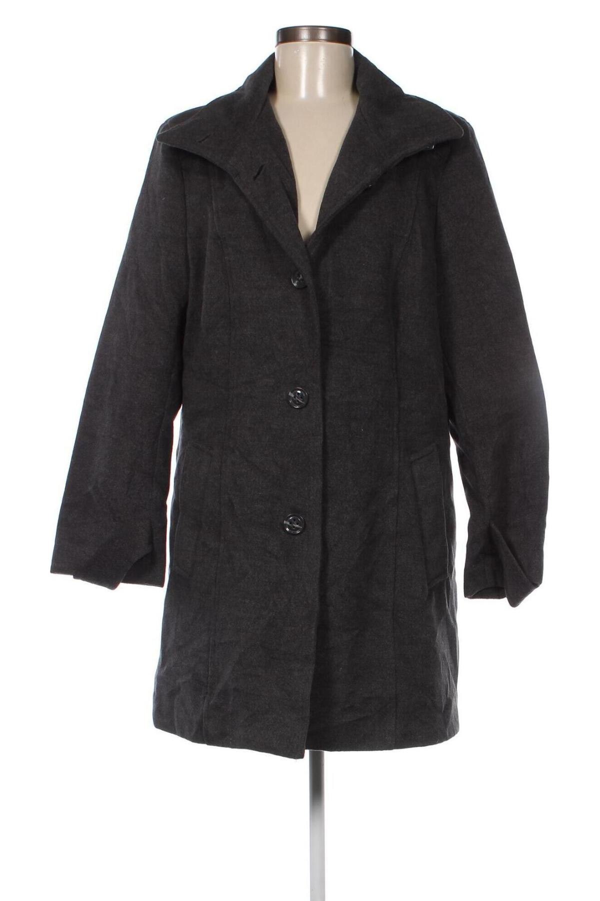 Дамско палто, Размер L, Цвят Сив, Цена 37,45 лв.