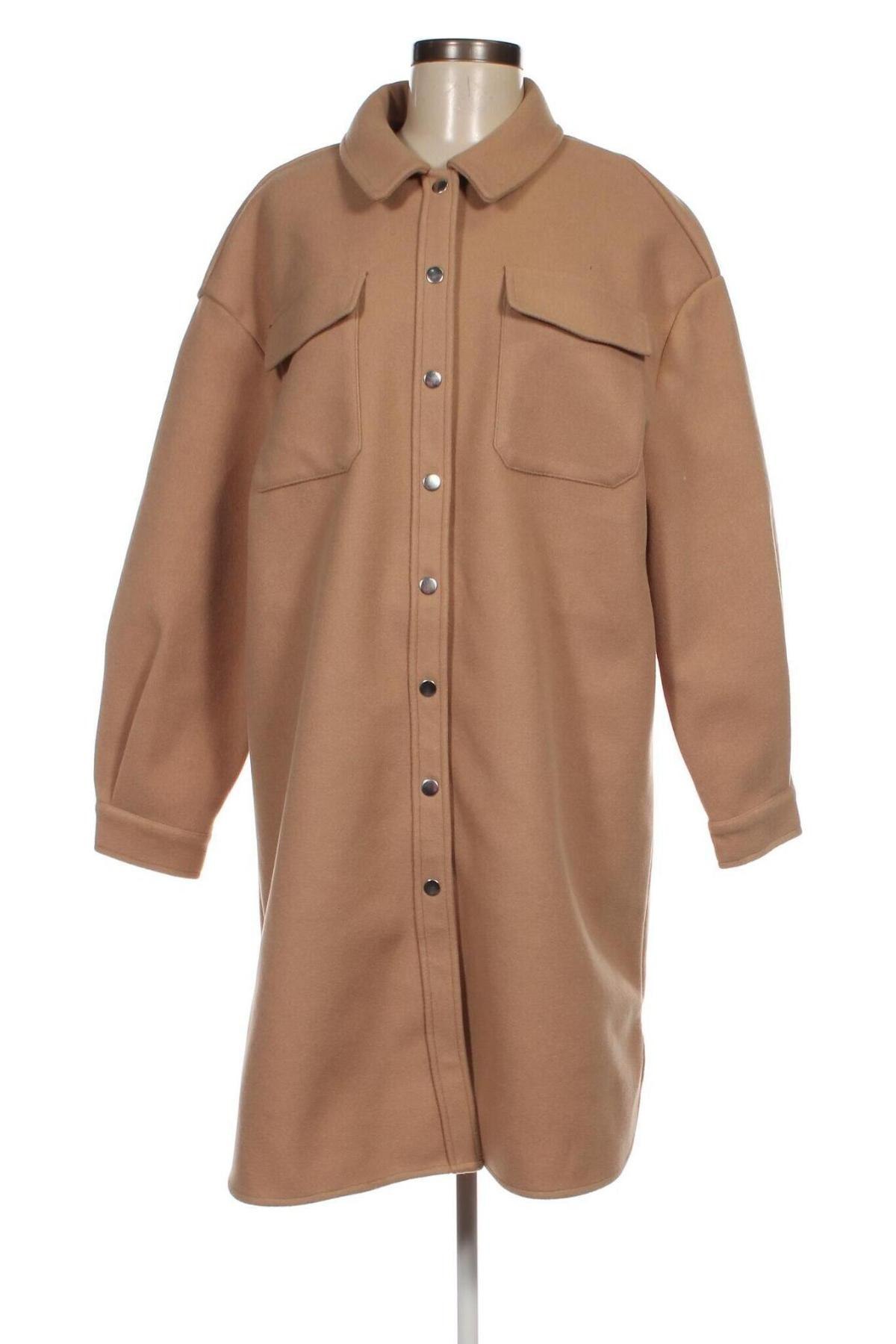 Дамско палто ONLY, Размер M, Цвят Бежов, Цена 32,70 лв.