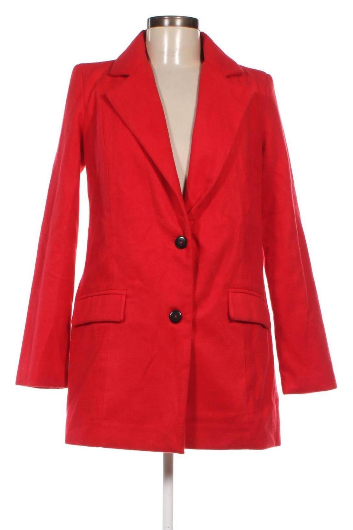Dámský kabát  Rita Koss, Velikost XS, Barva Červená, Cena  1 706,00 Kč