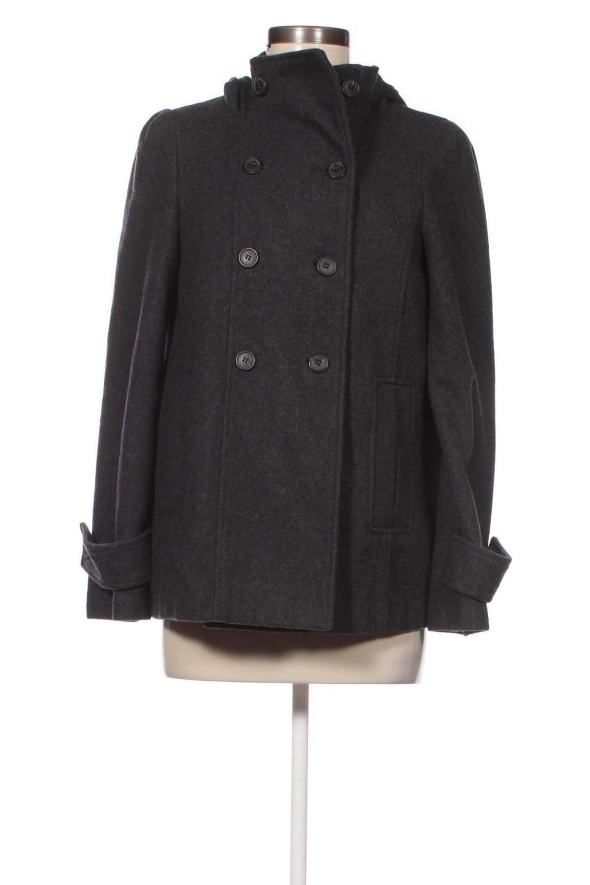 Дамско палто Zara, Размер M, Цвят Сив, Цена 13,72 лв.