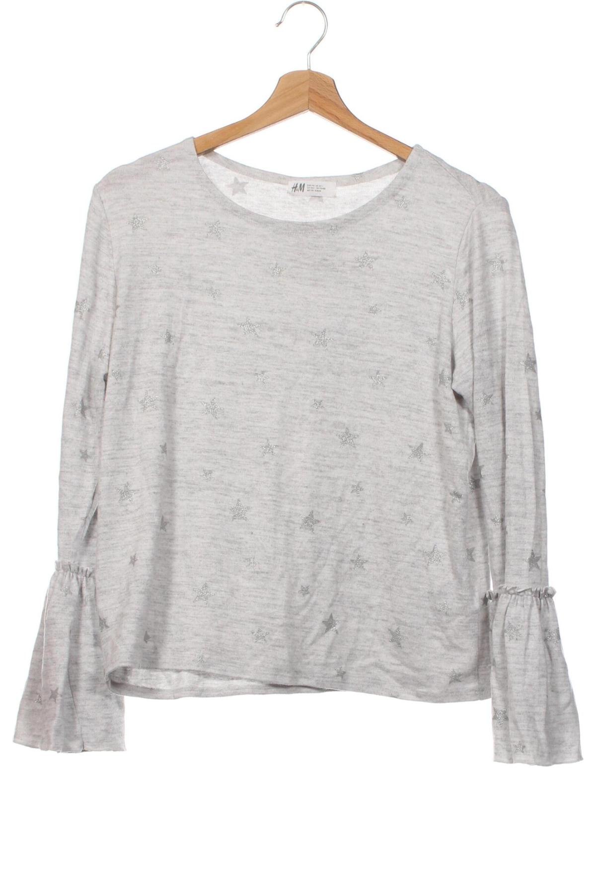 Kinder Shirt H&M, Größe 14-15y/ 168-170 cm, Farbe Grau, Preis € 2,08