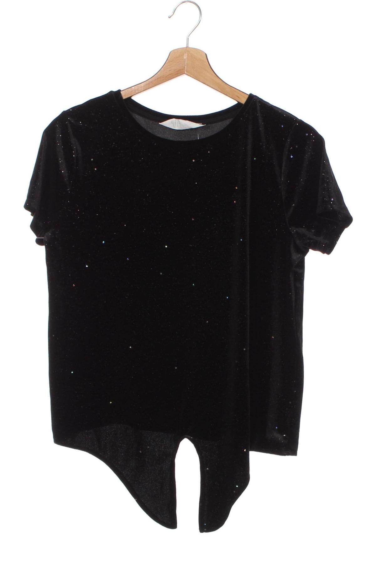 Детска блуза H&M, Размер 14-15y/ 168-170 см, Цвят Черен, Цена 4,83 лв.