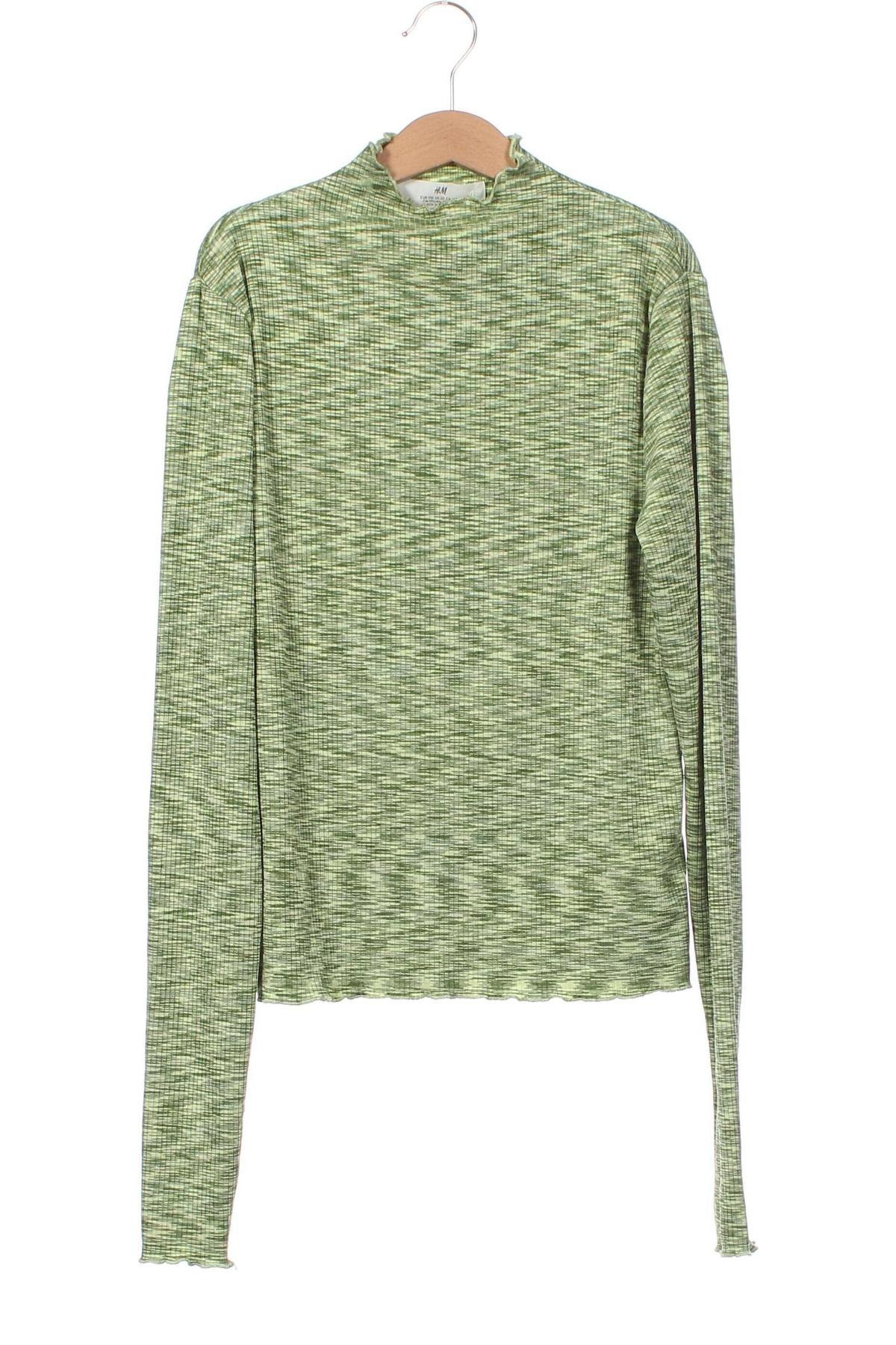 Dziecięca bluzka H&M, Rozmiar 15-18y/ 170-176 cm, Kolor Zielony, Cena 10,81 zł