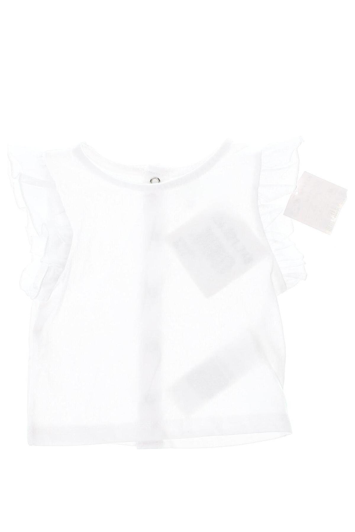 Kinder Shirt Kiabi, Größe 1-2m/ 50-56 cm, Farbe Weiß, Preis 4,42 €