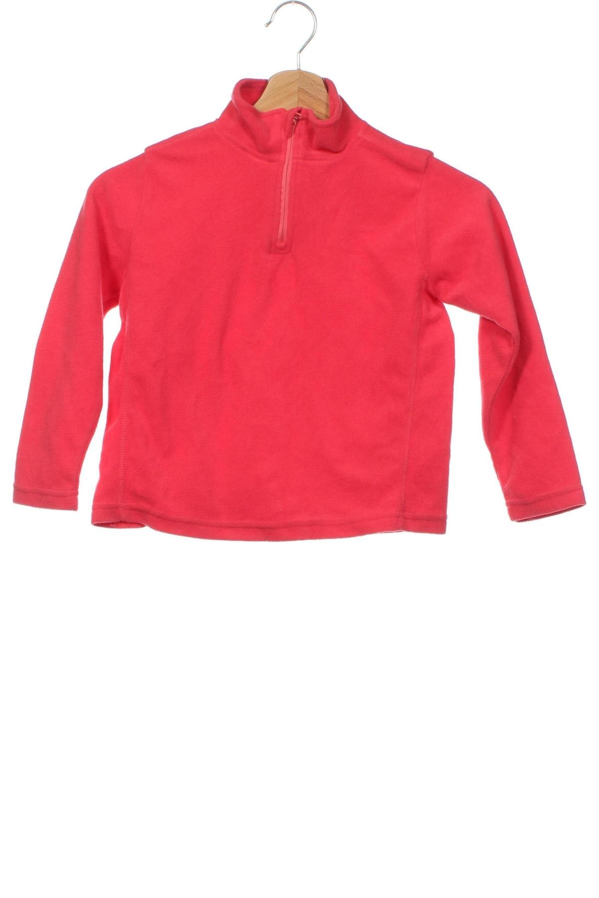 Dziecięca bluzka z polaru Line One, Rozmiar 7-8y/ 128-134 cm, Kolor Różowy, Cena 19,99 zł