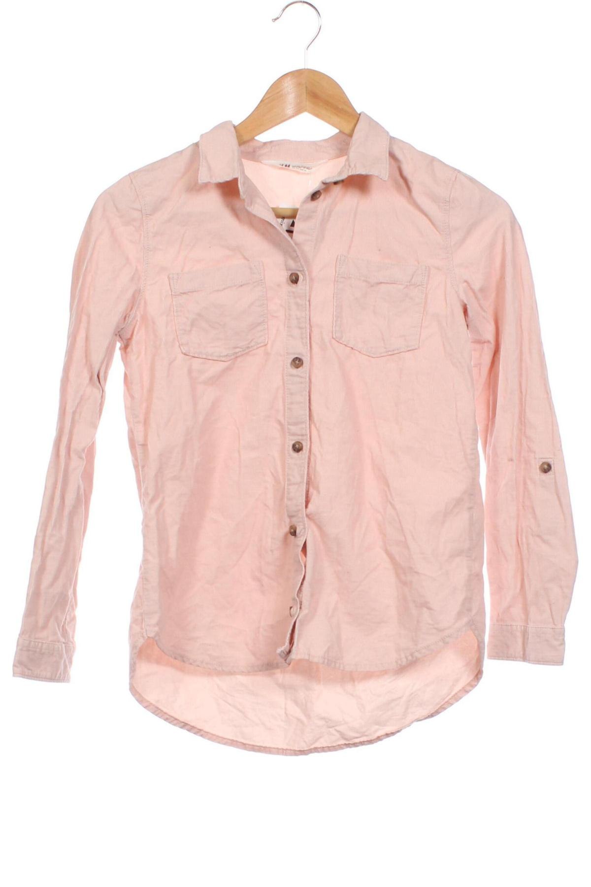 Детска риза H&M, Размер 11-12y/ 152-158 см, Цвят Розов, Цена 24,00 лв.