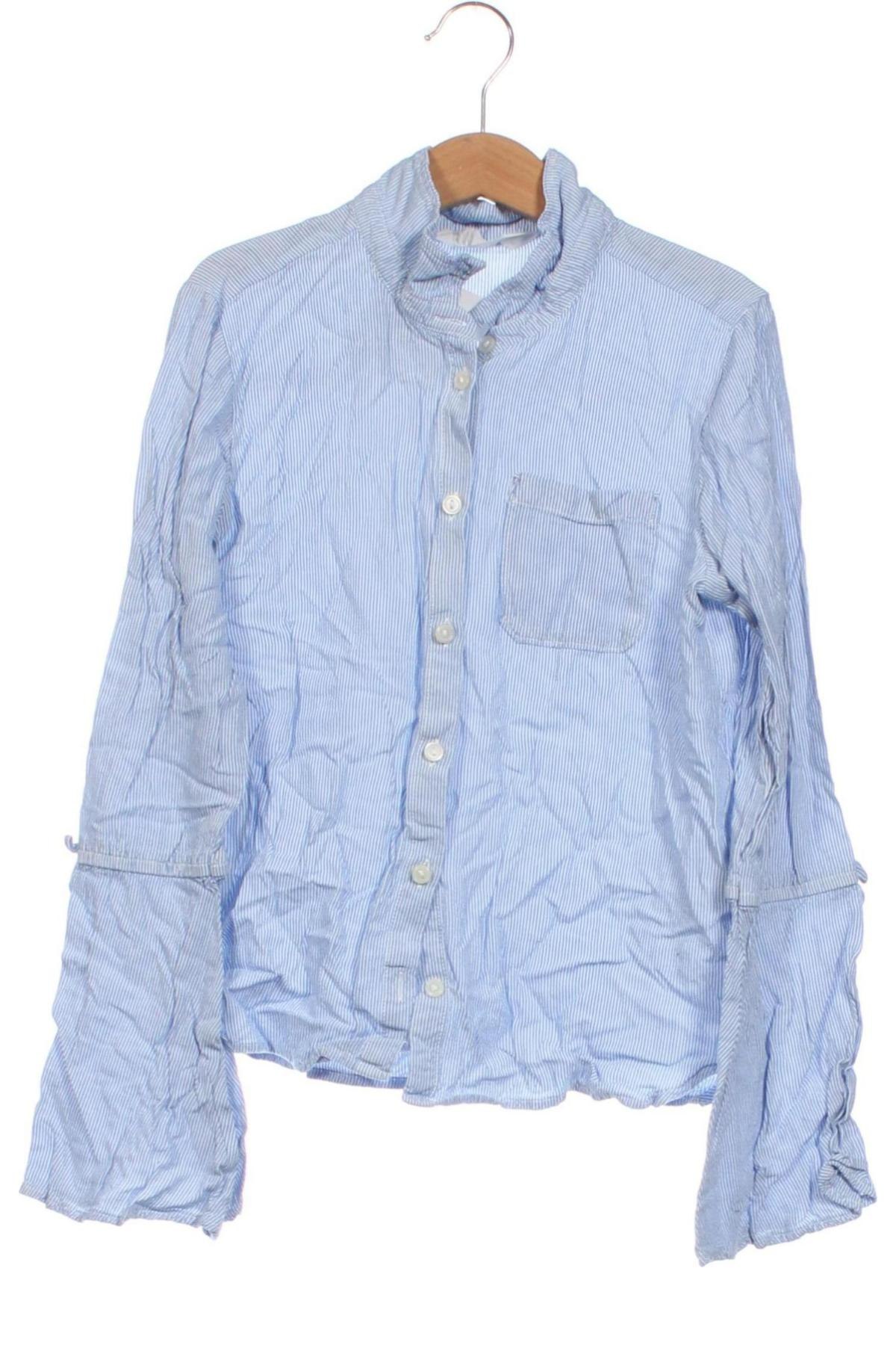 Kinderhemd H&M, Größe 13-14y/ 164-168 cm, Farbe Blau, Preis 3,84 €