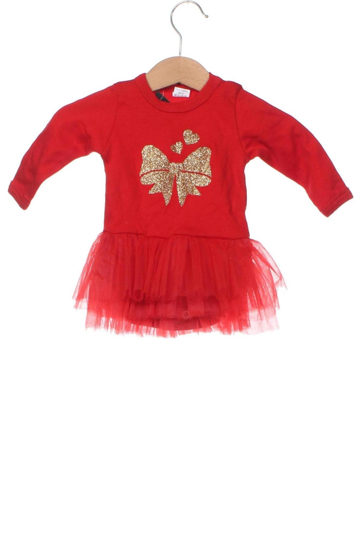 Kinderkleid Bella, Größe 1-2m/ 50-56 cm, Farbe Rot, Preis 17,39 €