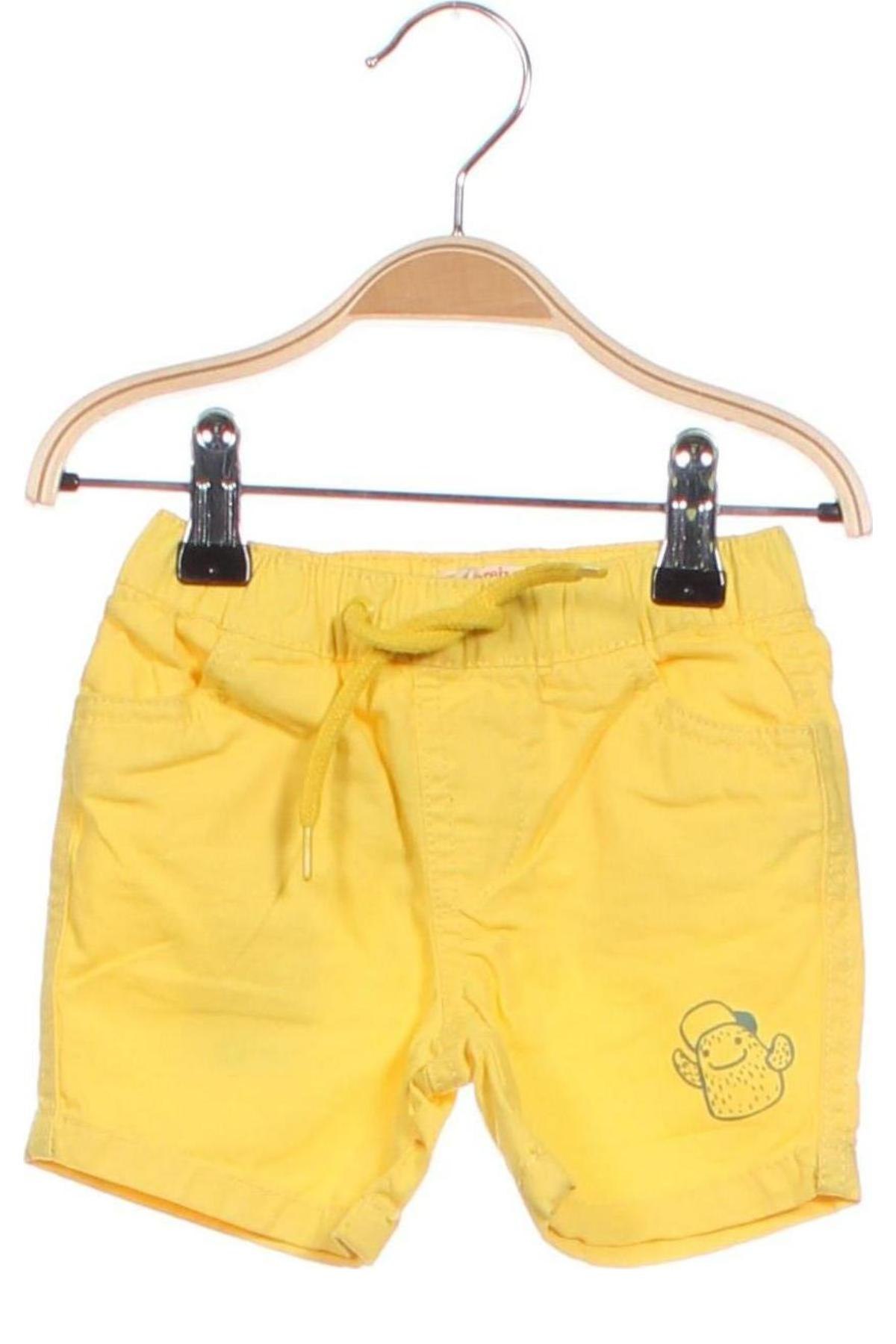 Detské krátke nohavice  Du Pareil Au Meme, Veľkosť 3-6m/ 62-68 cm, Farba Žltá, Cena  3,82 €