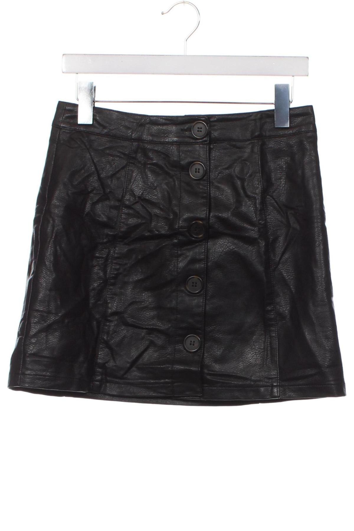 Kožená sukňa  Pimkie, Veľkosť XS, Farba Čierna, Cena  2,30 €