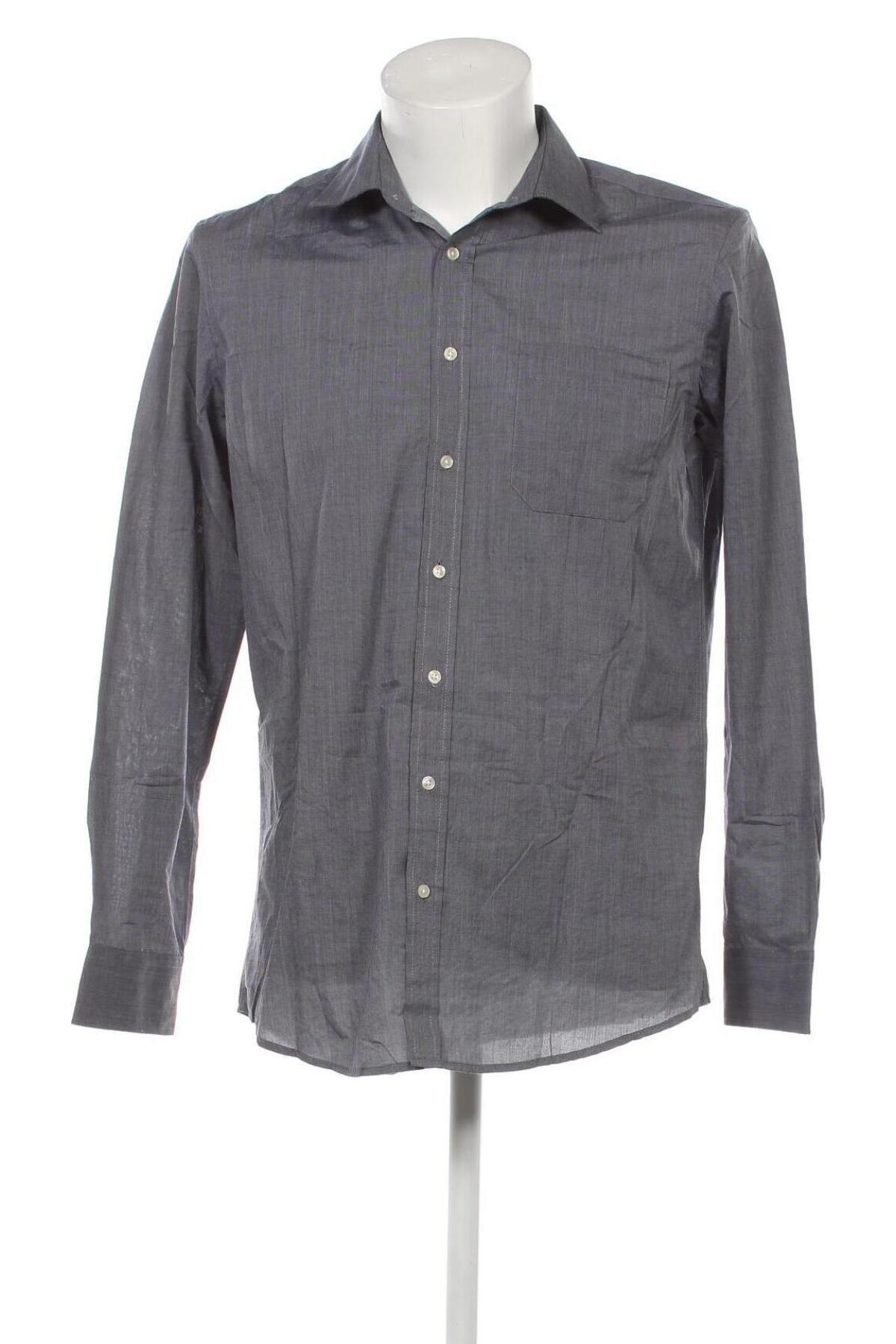 Ανδρικό πουκάμισο Angelo Litrico, Μέγεθος M, Χρώμα Γκρί, Τιμή 2,15 €