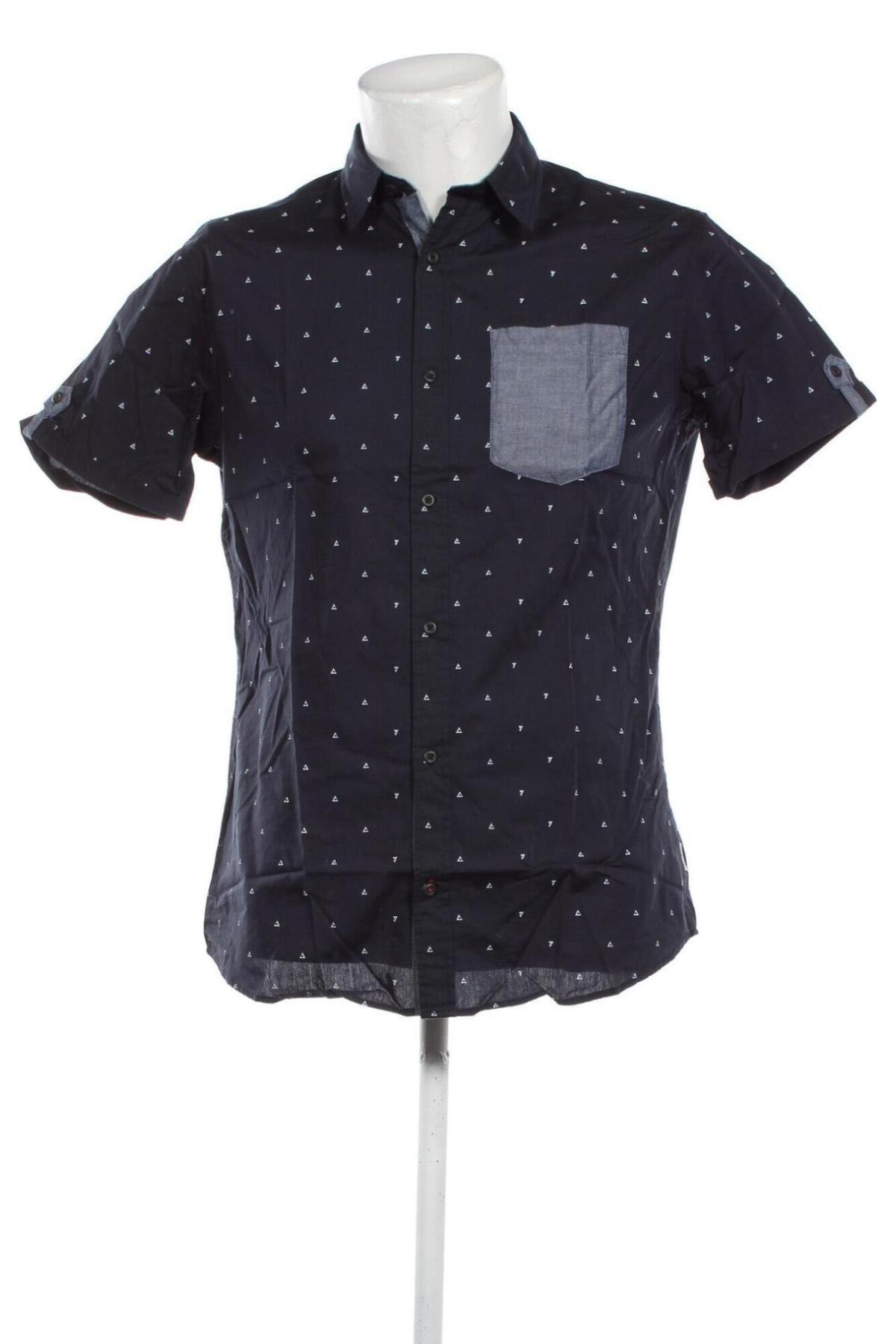 Мъжка риза Core By Jack & Jones, Размер M, Цвят Син, Цена 68,00 лв.