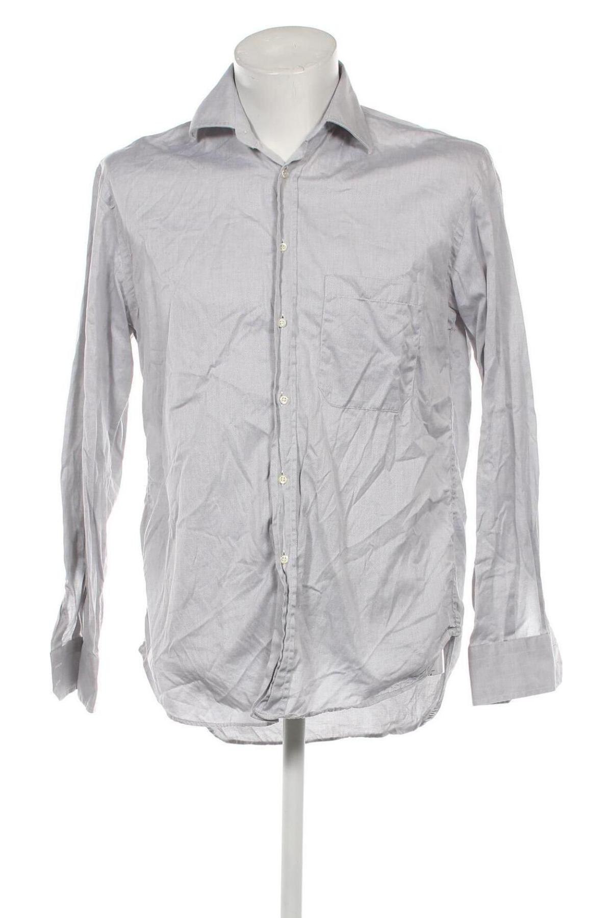 Ανδρικό πουκάμισο Eduard Dressler, Μέγεθος M, Χρώμα Γκρί, Τιμή 6,35 €