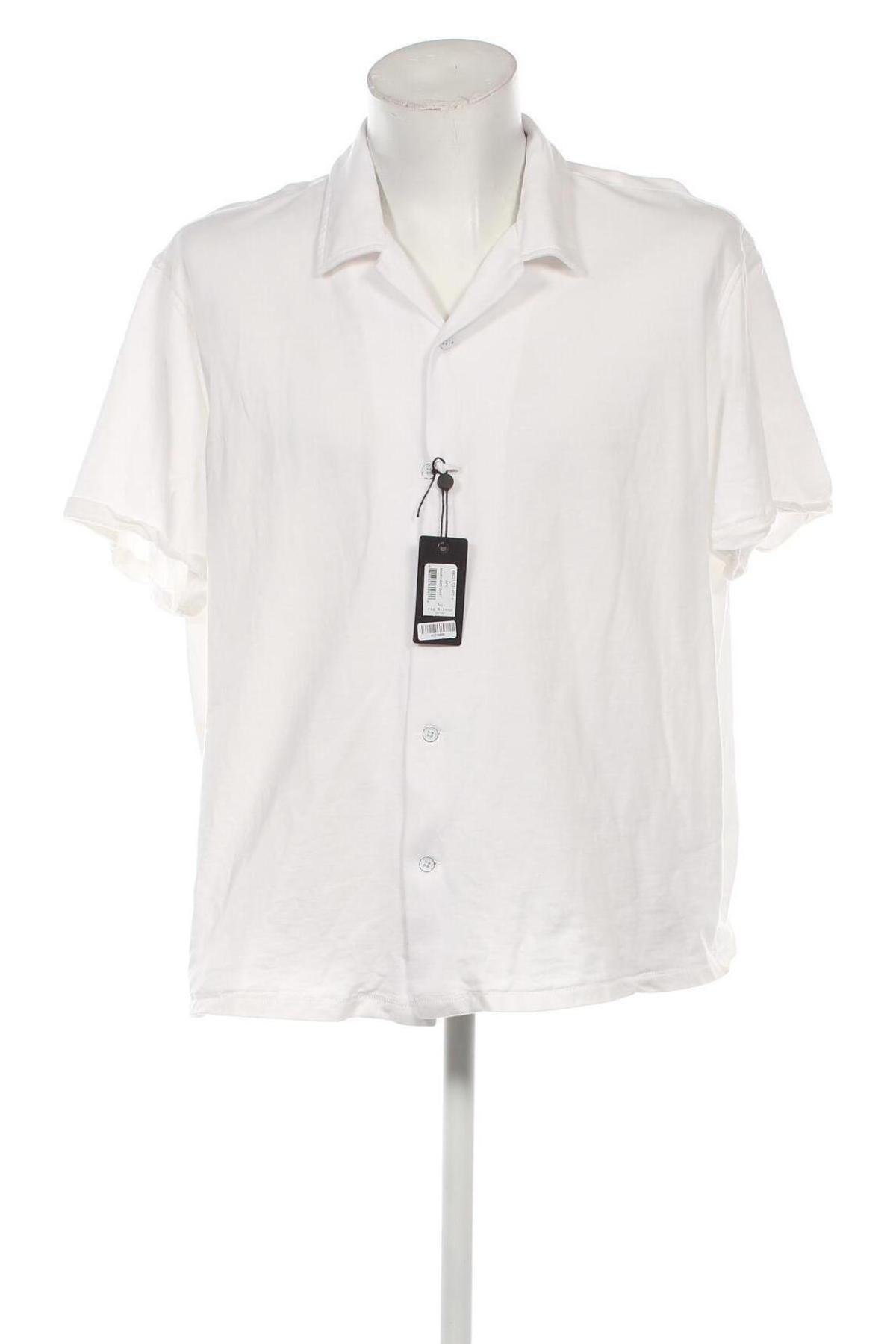 Мъжка риза Rag & Bone, Размер XXL, Цвят Бял, Цена 176,00 лв.