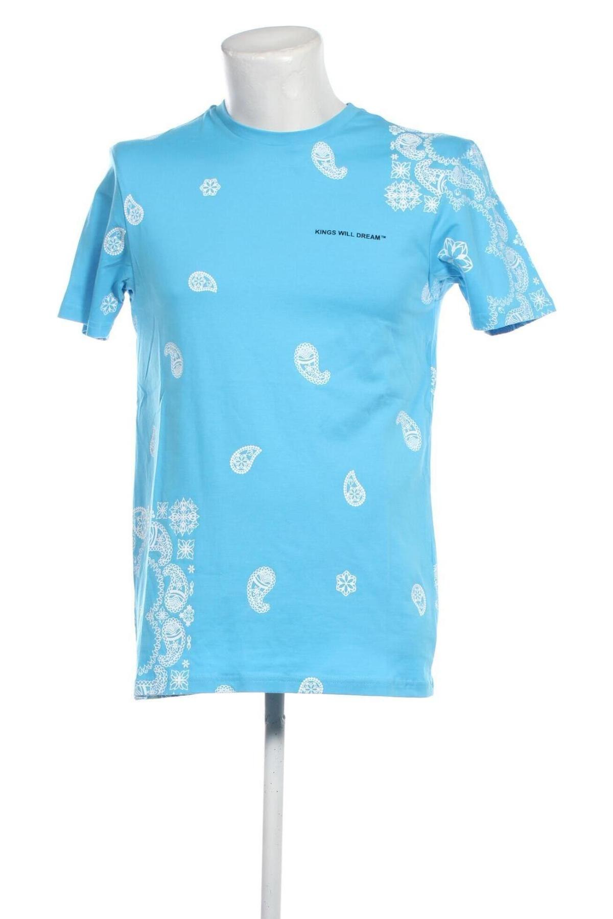 Herren T-Shirt Kings will Dream, Größe S, Farbe Blau, Preis 4,78 €