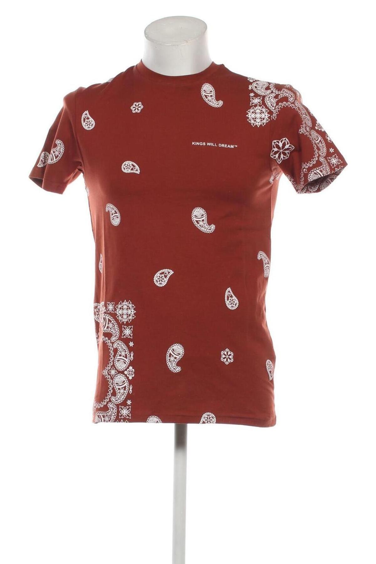Herren T-Shirt Kings will Dream, Größe XS, Farbe Braun, Preis 8,52 €