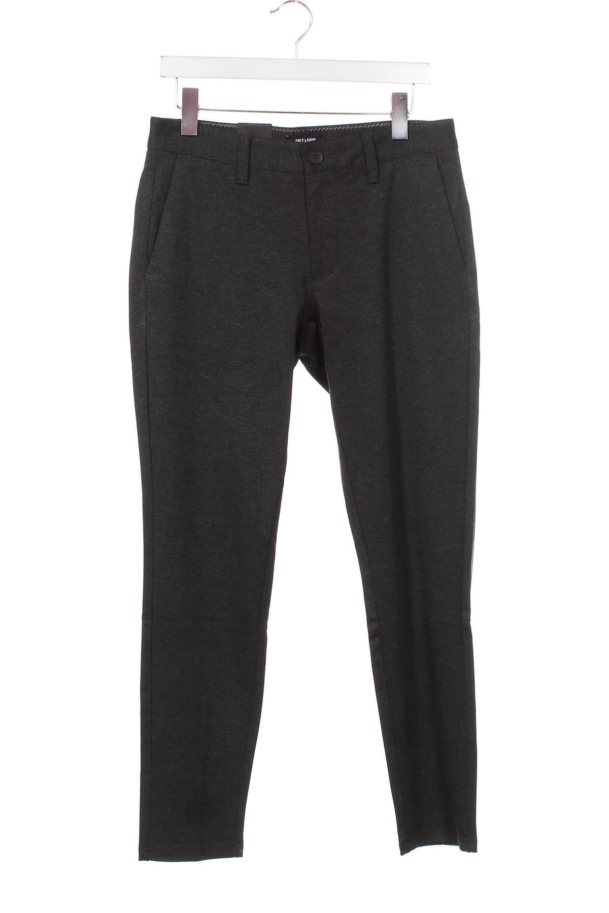Pantaloni de bărbați Only & Sons, Mărime S, Culoare Gri, Preț 28,75 Lei