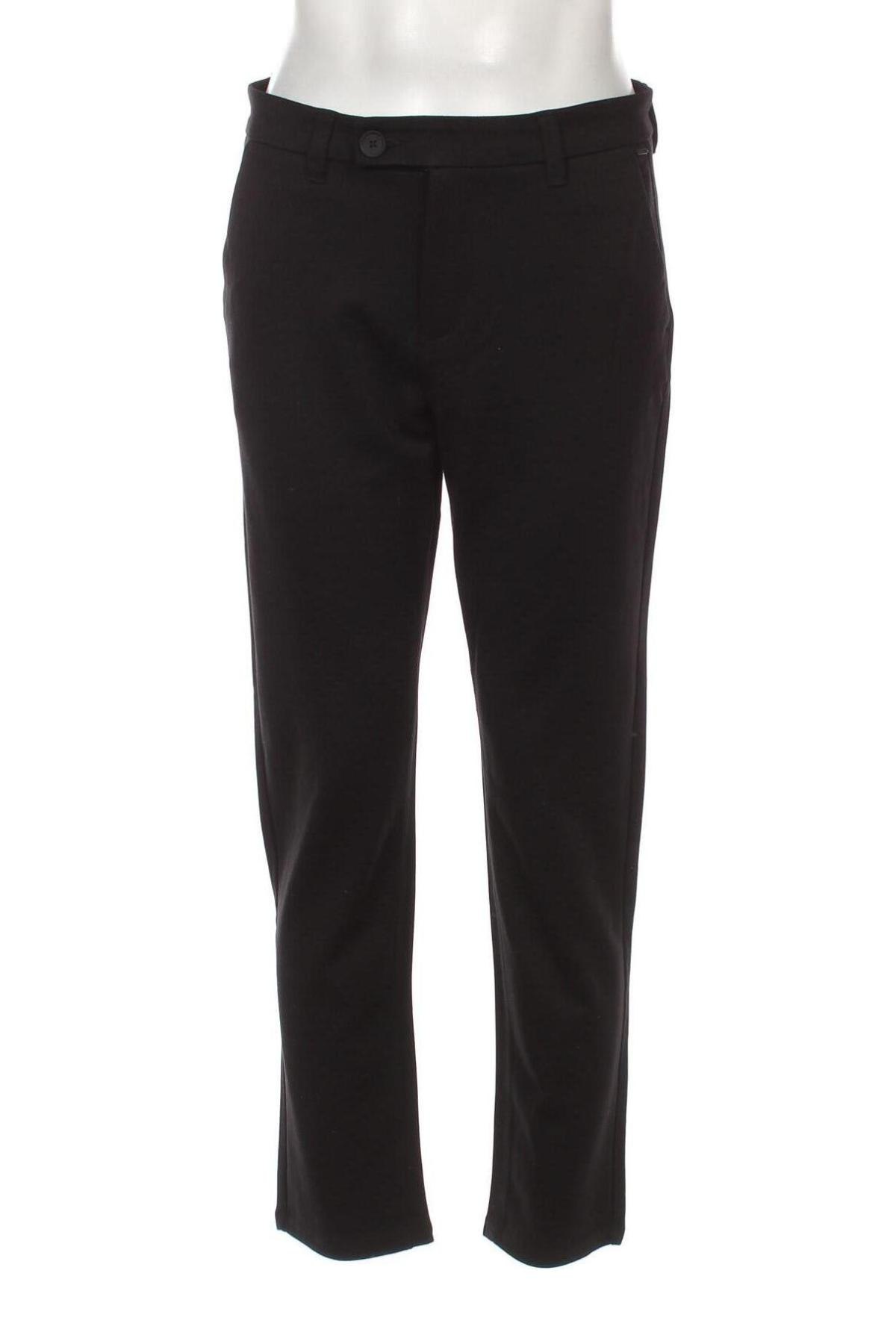 Pantaloni de bărbați Only & Sons, Mărime L, Culoare Negru, Preț 33,29 Lei