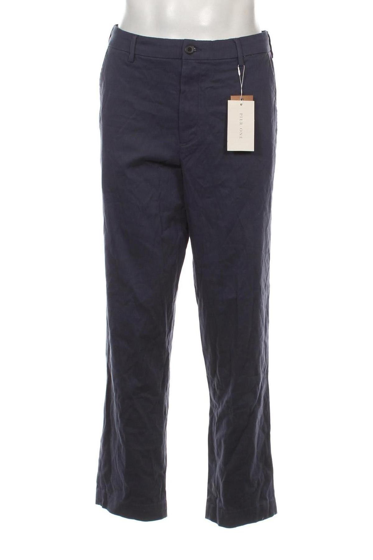 Мъжки панталон Pier One, Размер M, Цвят Син, Цена 21,62 лв.