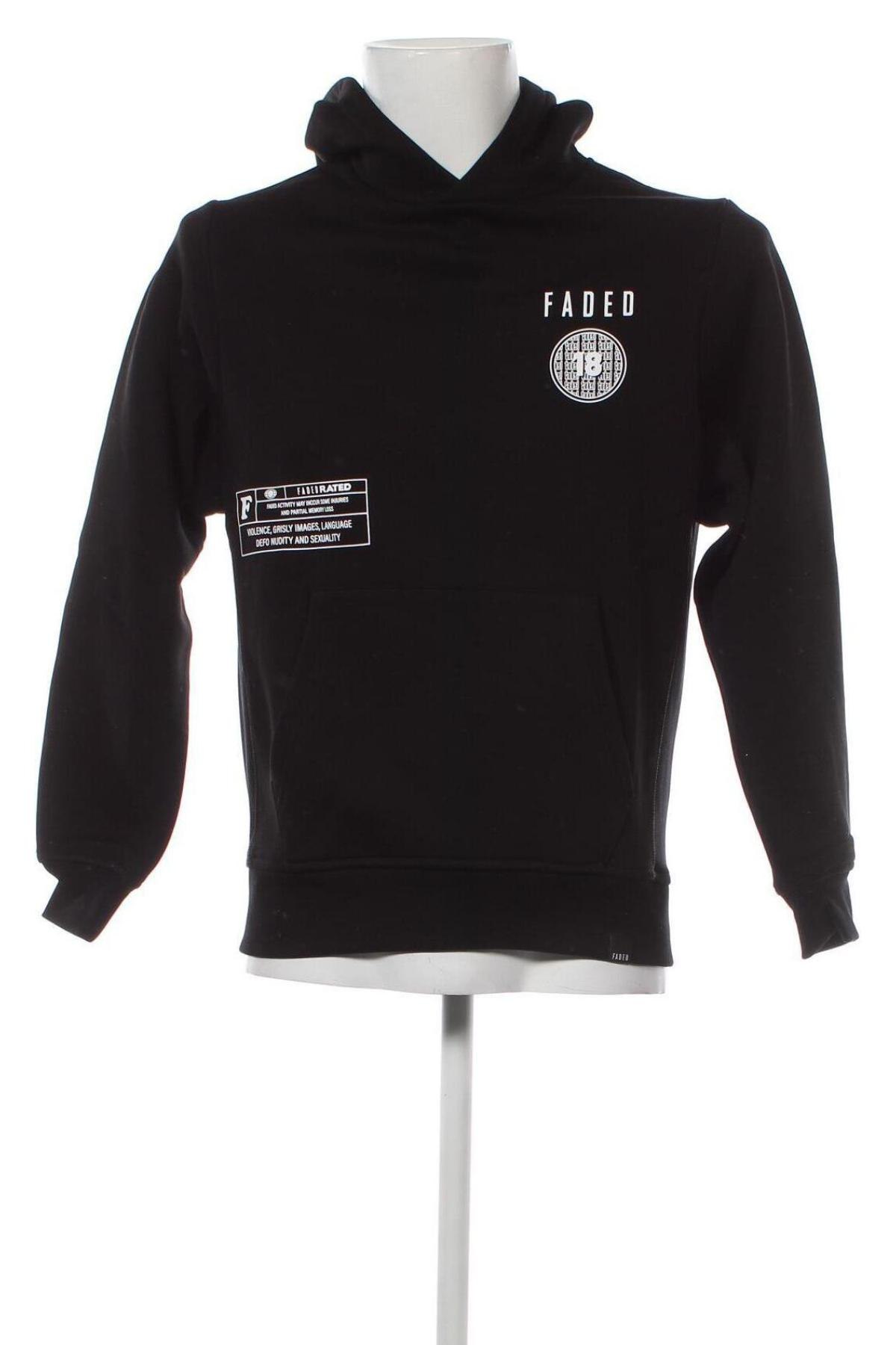 Herren Sweatshirt Faded, Größe XS, Farbe Schwarz, Preis € 61,34