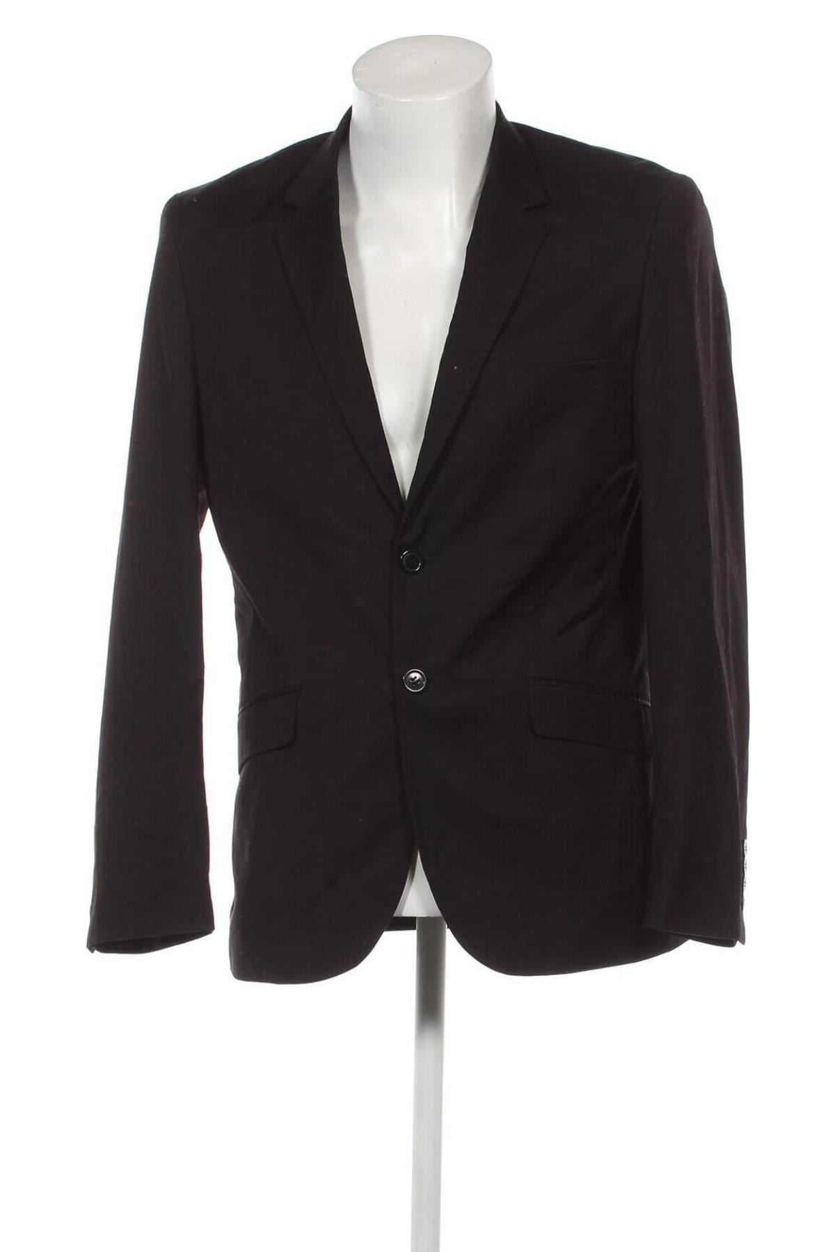 Мъжко сако H&M, Размер L, Цвят Черен, Цена 12,76 лв.