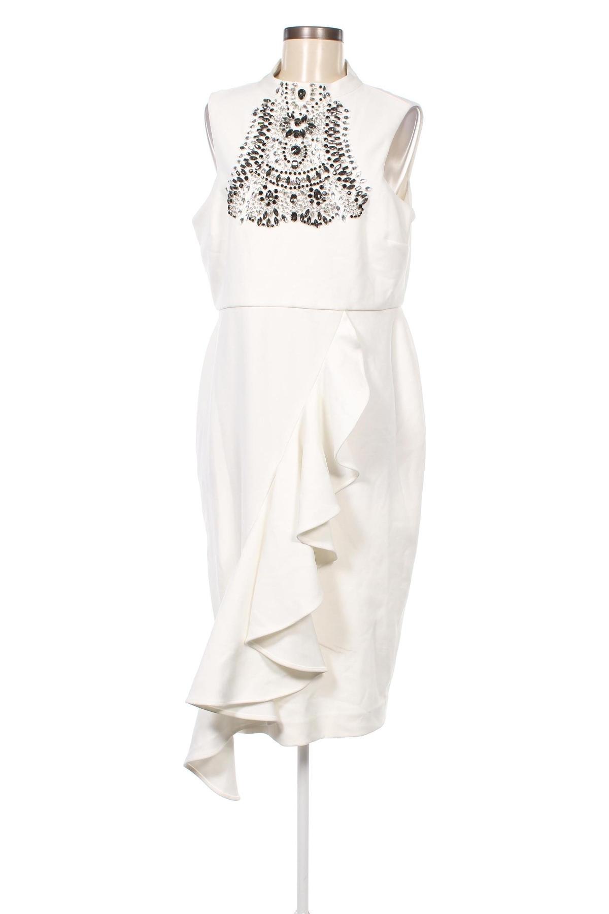 Kleid Karen Millen, Größe L, Farbe Weiß, Preis € 99,89
