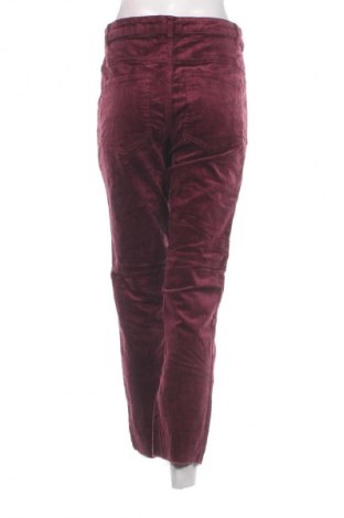 Pantaloni de velvet de femei H&M Divided, Mărime L, Culoare Roșu, Preț 95,99 Lei