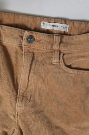 Pantaloni de velvet de femei Mango, Mărime S, Culoare Bej, Preț 169,57 Lei