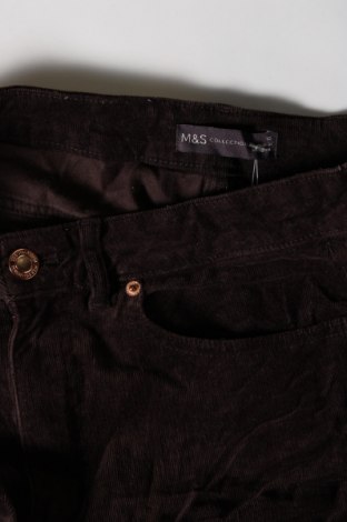 Pantaloni de velvet de femei Marks & Spencer, Mărime M, Culoare Maro, Preț 68,88 Lei