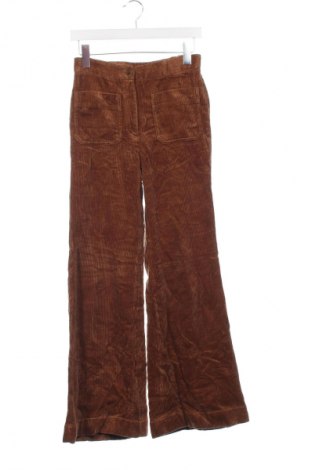 Pantaloni de velvet de femei Massimo Dutti, Mărime XS, Culoare Maro, Preț 223,99 Lei