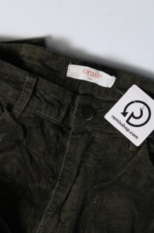 Pantaloni de velvet de femei ORAIJE, Mărime M, Culoare Verde, Preț 63,99 Lei