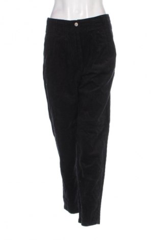 Pantaloni de velvet de femei Promod, Mărime M, Culoare Negru, Preț 157,99 Lei