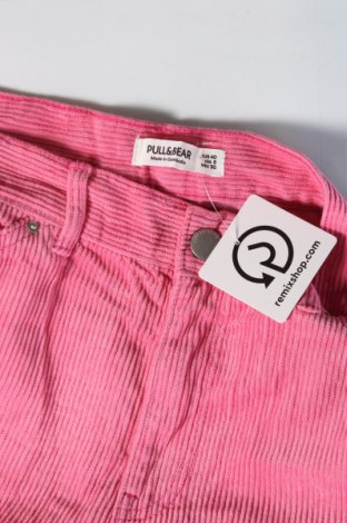 Damskie sztruksy Pull&Bear, Rozmiar M, Kolor Różowy, Cena 92,99 zł