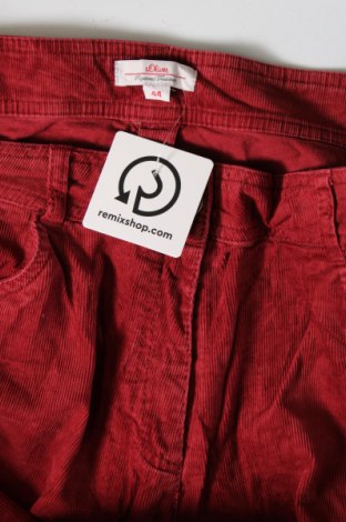 Pantaloni de velvet de femei S.Oliver, Mărime XL, Culoare Roșu, Preț 79,99 Lei