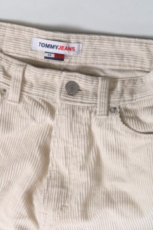 Pantaloni de velvet de femei Tommy Jeans, Mărime XS, Culoare Bej, Preț 209,46 Lei